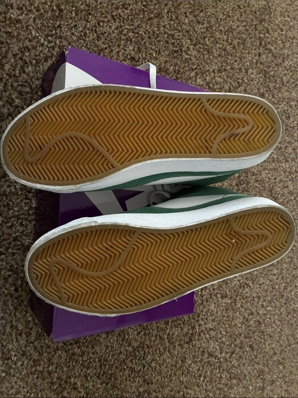 NIKE SB ZOOM BLAZER MID- FIR/WHITE
